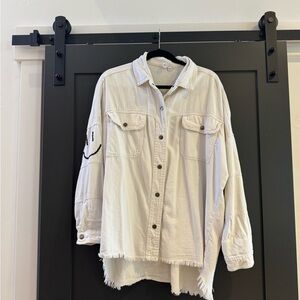 Cute Smiley Face Shacket ✨